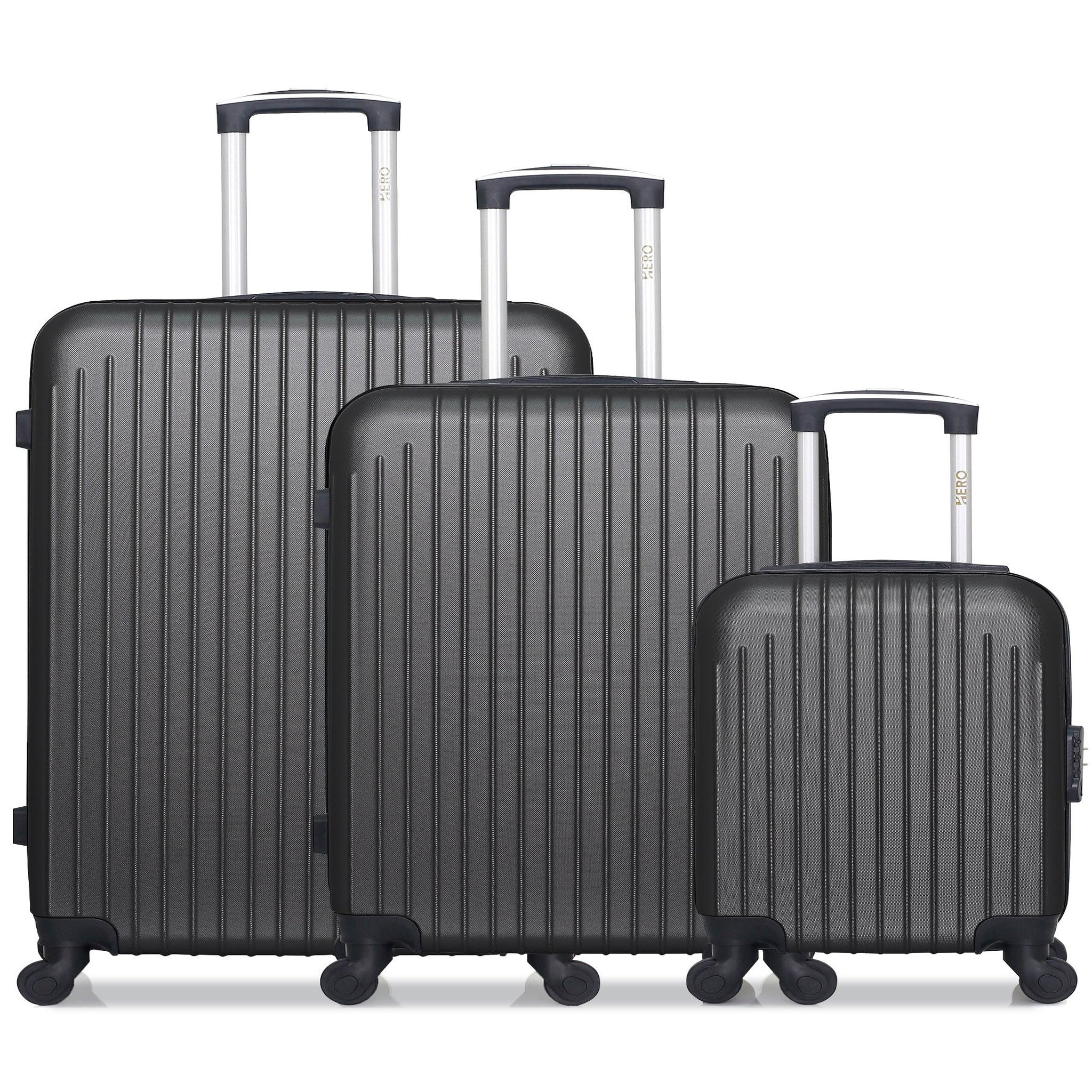 HERO Hero - lot de 3 - valise grand format, valise weekend et valise cabine xxs carpates