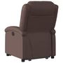 Voir la diapositive 5 : VIDAXL Fauteuil inclinable electrique marron similicuir
