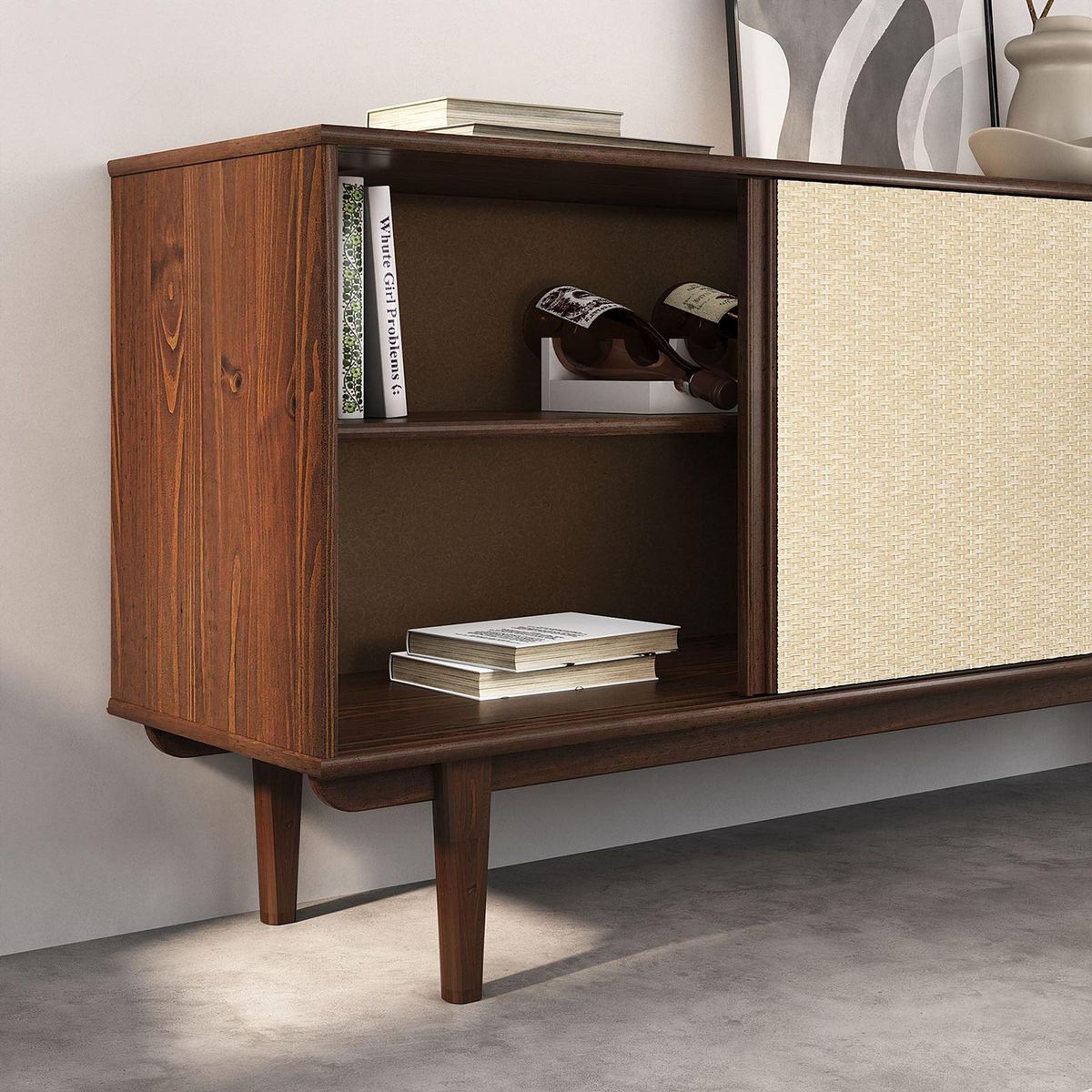IDIMEX Buffet SIMONA L 175 cm en bois massif