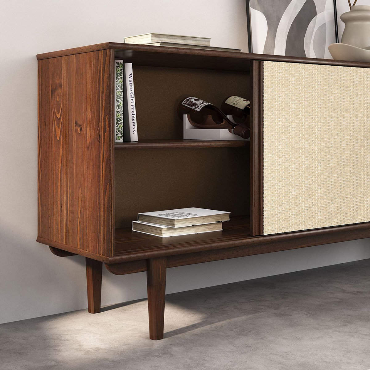 IDIMEX Buffet SIMONA L 175 cm en bois massif