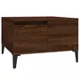 VIDAXL Table basse chene marron 55x55x36,5 cm bois d'ingenierie