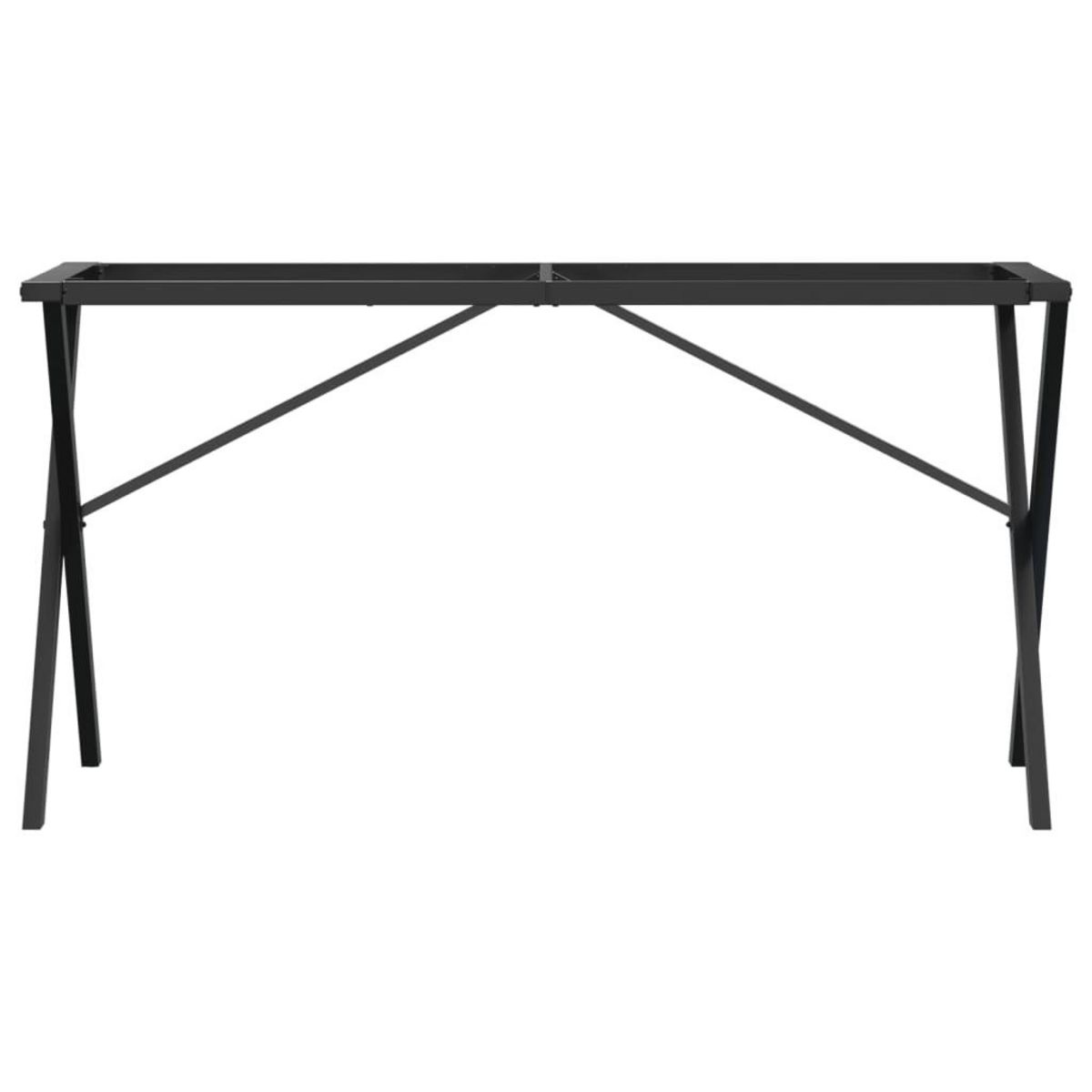 VIDAXL Pieds de table a manger cadre en X 120x60x73 cm acier