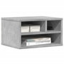 Voir la diapositive 4 : VIDAXL Support d imprimante gris béton 40x32x22,5 cm bois d ingénierie