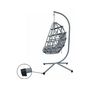Voir la diapositive 4 : Habitat et Jardin Fauteuil oeuf de jardin suspendu  Cony  - Gris
