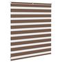 Voir la diapositive 4 : VIDAXL Store zebre marron 135x100cm largeur du tissu 130,9cm polyester