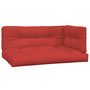 Voir la diapositive 2 : VIDAXL Coussins de palette lot de 3 rouge tissu