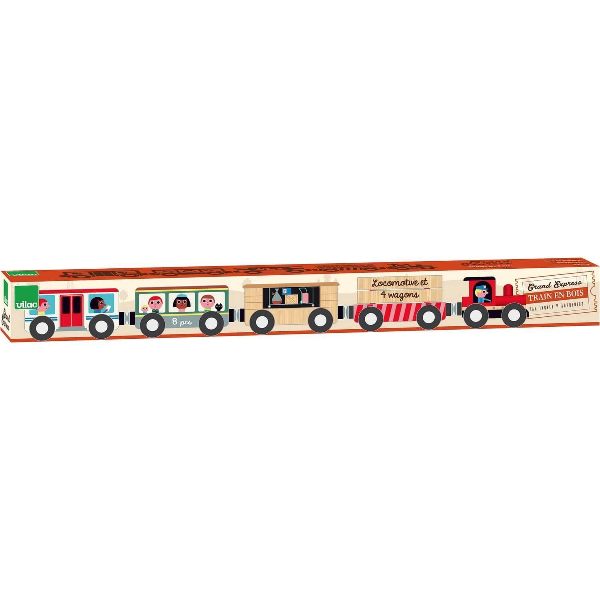 Voir la diapositive 3 : Vilac Train Grand Express en bois par Ingela P Arrhenius