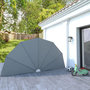 Voir la diapositive 1 : VIDAXL Auvent lateral pliable de terrasse Gris 200 cm
