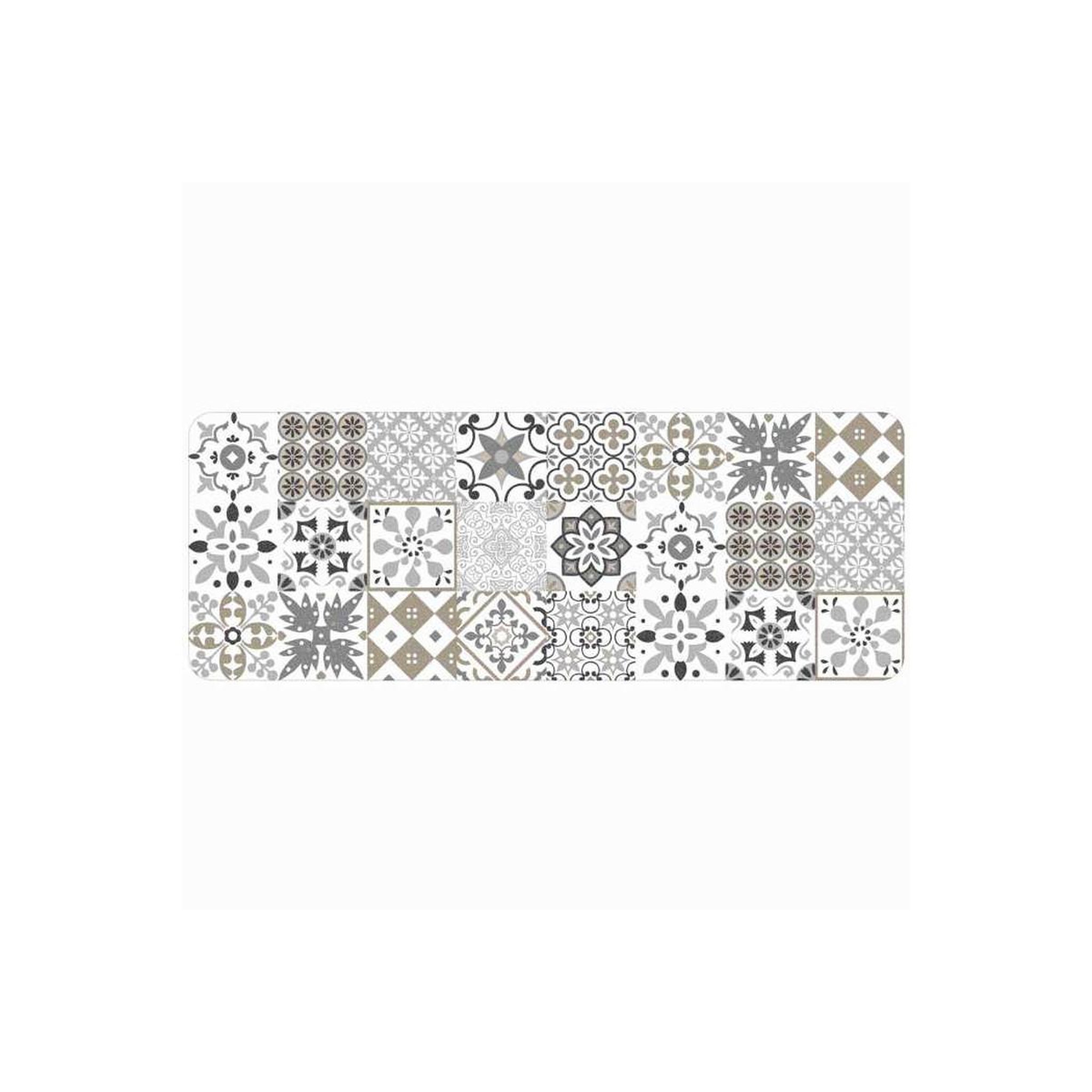 Douceur d'Intérieur Tapis déco rectangle  salou  45x120cm naturel