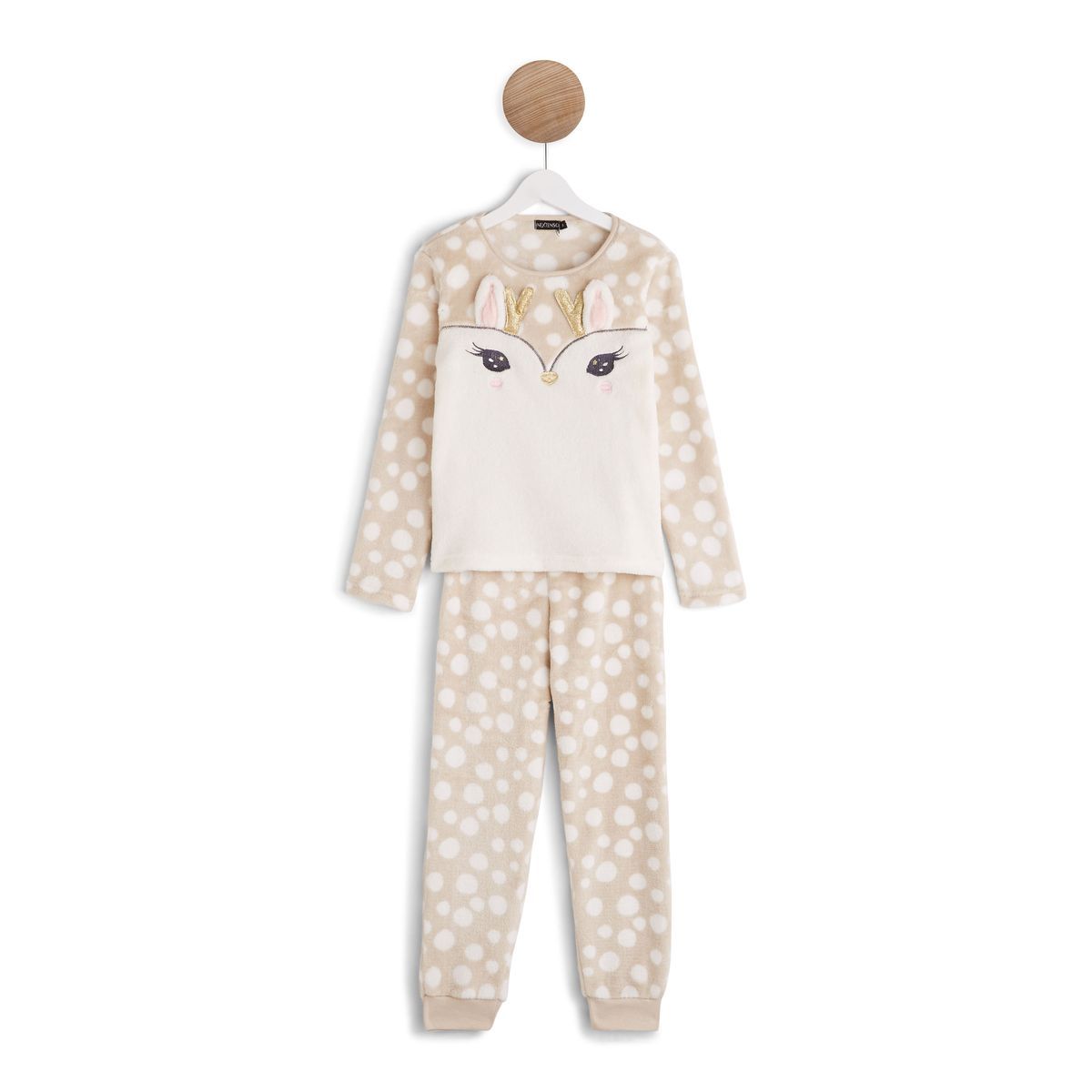 IN EXTENSO Ensemble pyjama peluche cerf fille