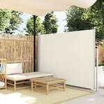 VIDAXL Auvent lateral retractable 140 x 300 cm Blanc casse