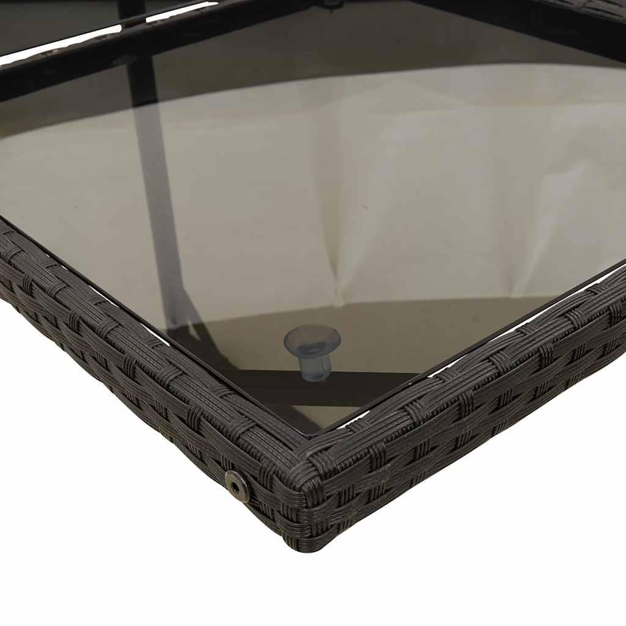 Voir la diapositive 4 : VIDAXL Ensemble a manger de jardin 17 pcs coussins noir resine tressee