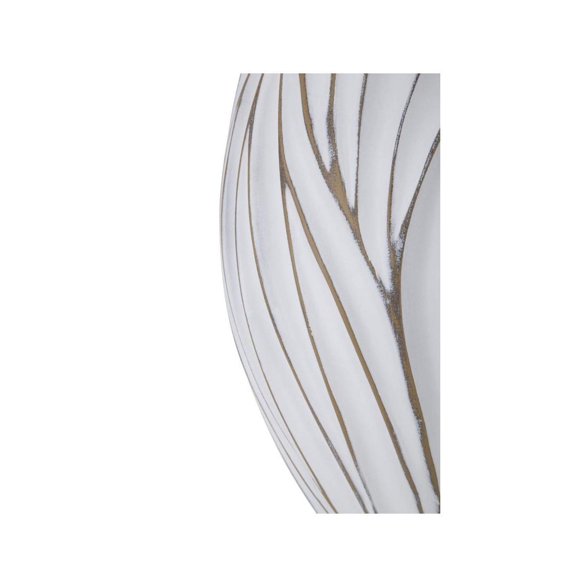 Voir la diapositive 4 : Paris Prix Vase design en relief  honduras  41cm blanc