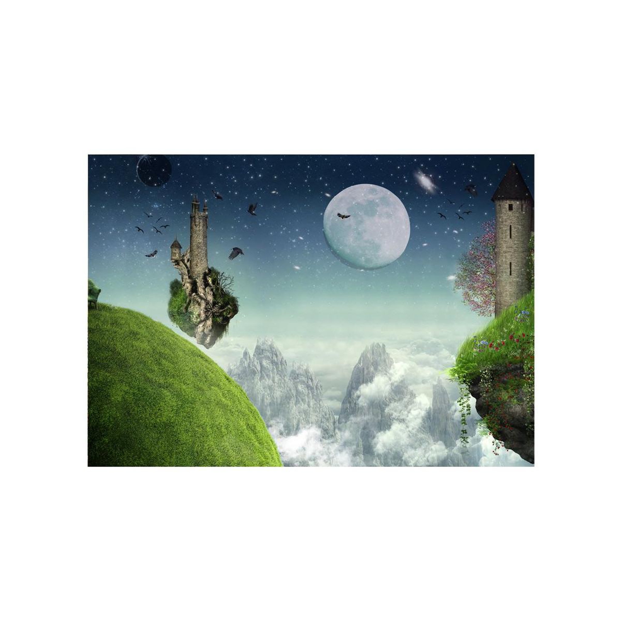 Voir la diapositive 2 : Paris Prix Papier peint  flight over the mountains