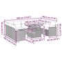 Voir la diapositive 6 : VIDAXL Salon de jardin avec coussins 10 pcs gris resine tressee