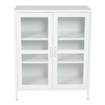 Paris Prix Vitrine 2 Portes  Acero  97cm Blanc