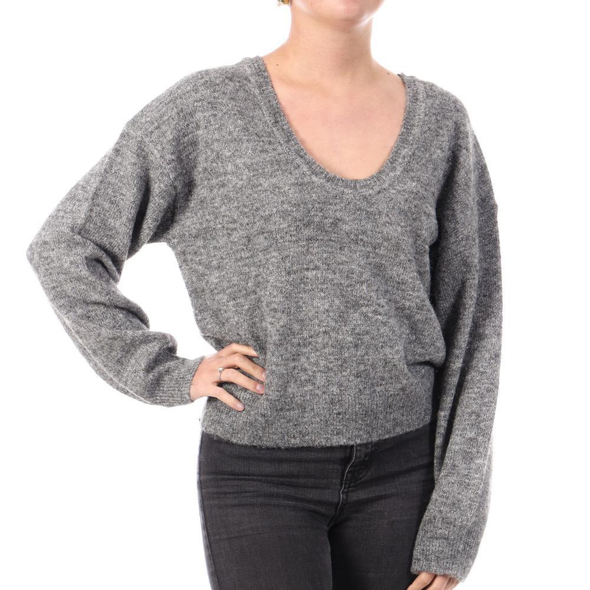 Vero Moda Pull Gris Femme Vero Moda Mellie. Coloris disponibles : Gris