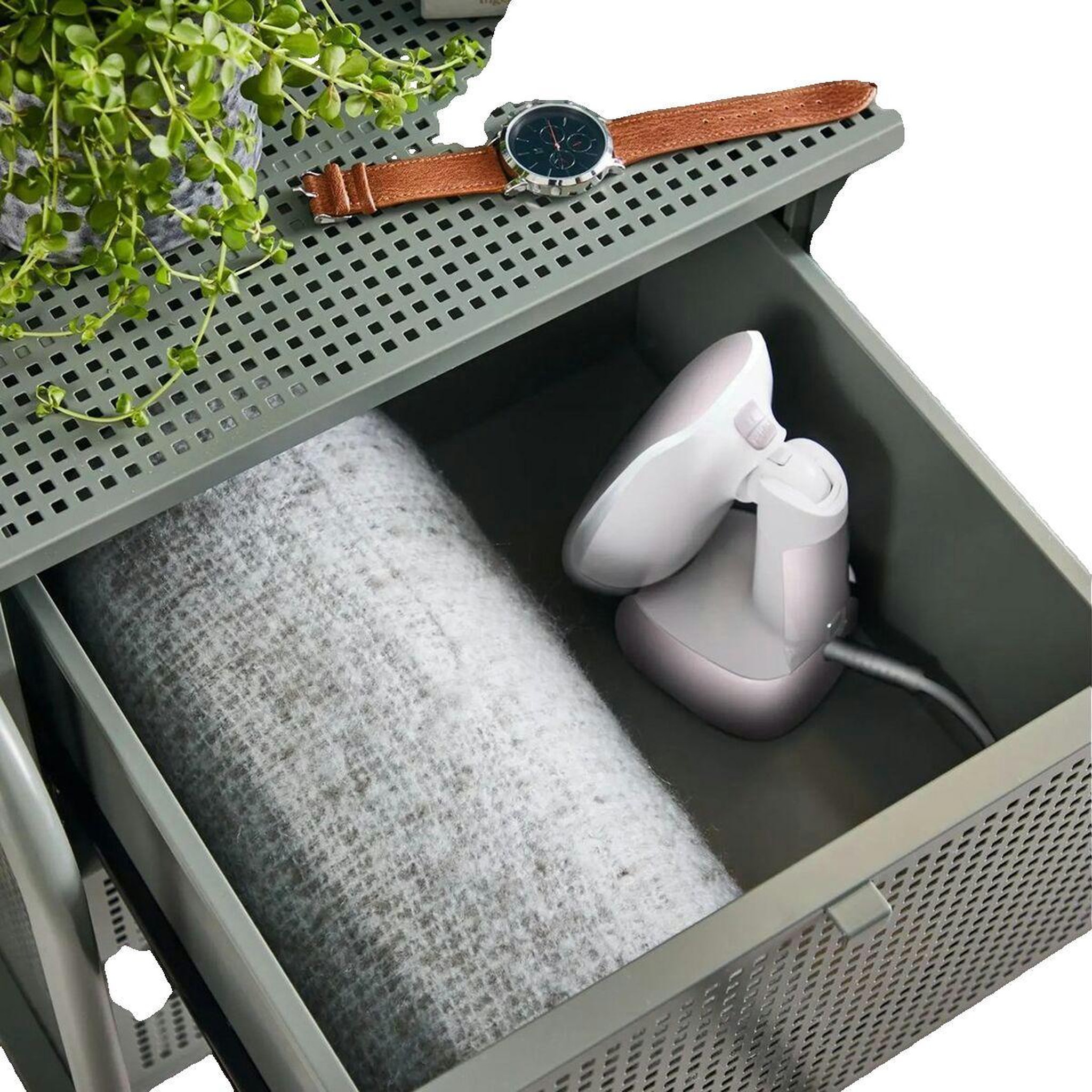 Voir la diapositive 3 : TEFAL Défroisseur vapeur vertical Tefal DT3050 blanc