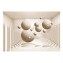 Voir la diapositive 2 : Paris Prix Papier Peint  Beige Balls