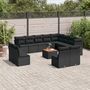 Voir la diapositive 1 : VIDAXL Salon de jardin avec coussins 13 pcs noir resine tressee