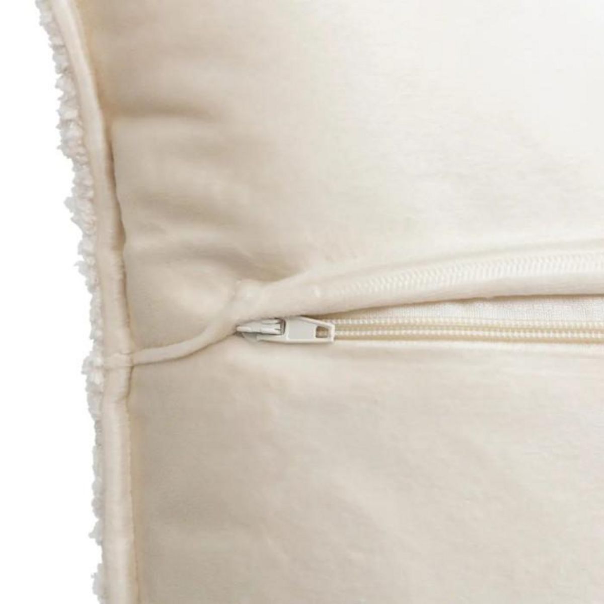 ATMOSPHERA Coussin Déco Bouclette  Soana  45x45 Ivoire