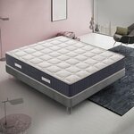ILOVESLEEP Matelas Mousse ORTHOPEDIC - Accueil Mémoire De Forme - Epaisseur 30 Cm. Coloris disponibles : Blanc