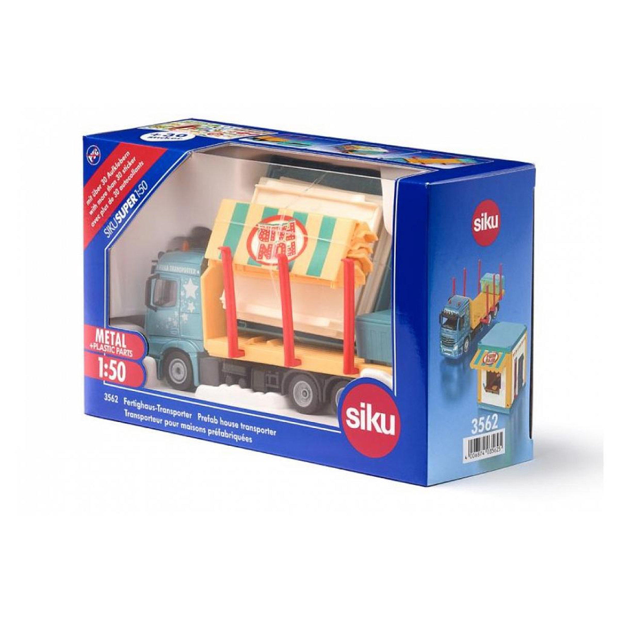 Voir la diapositive 2 : Siku 3562 Transporteur pour maisons prefabriquees