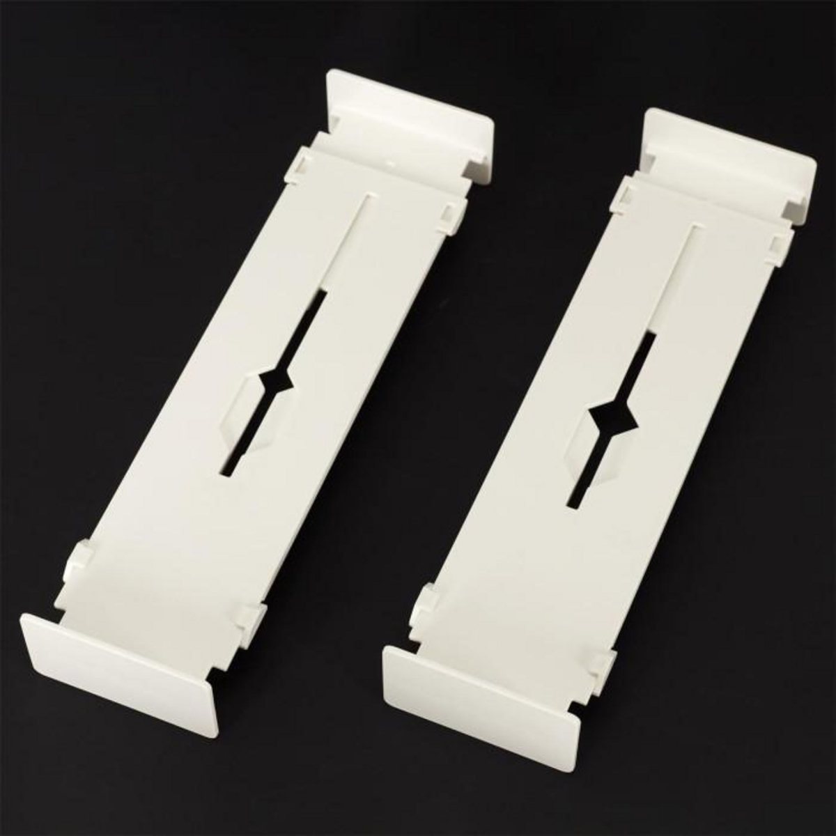 Paris Prix Lot de 2 Séparateurs de Tiroir  Extensible  32cm Blanc