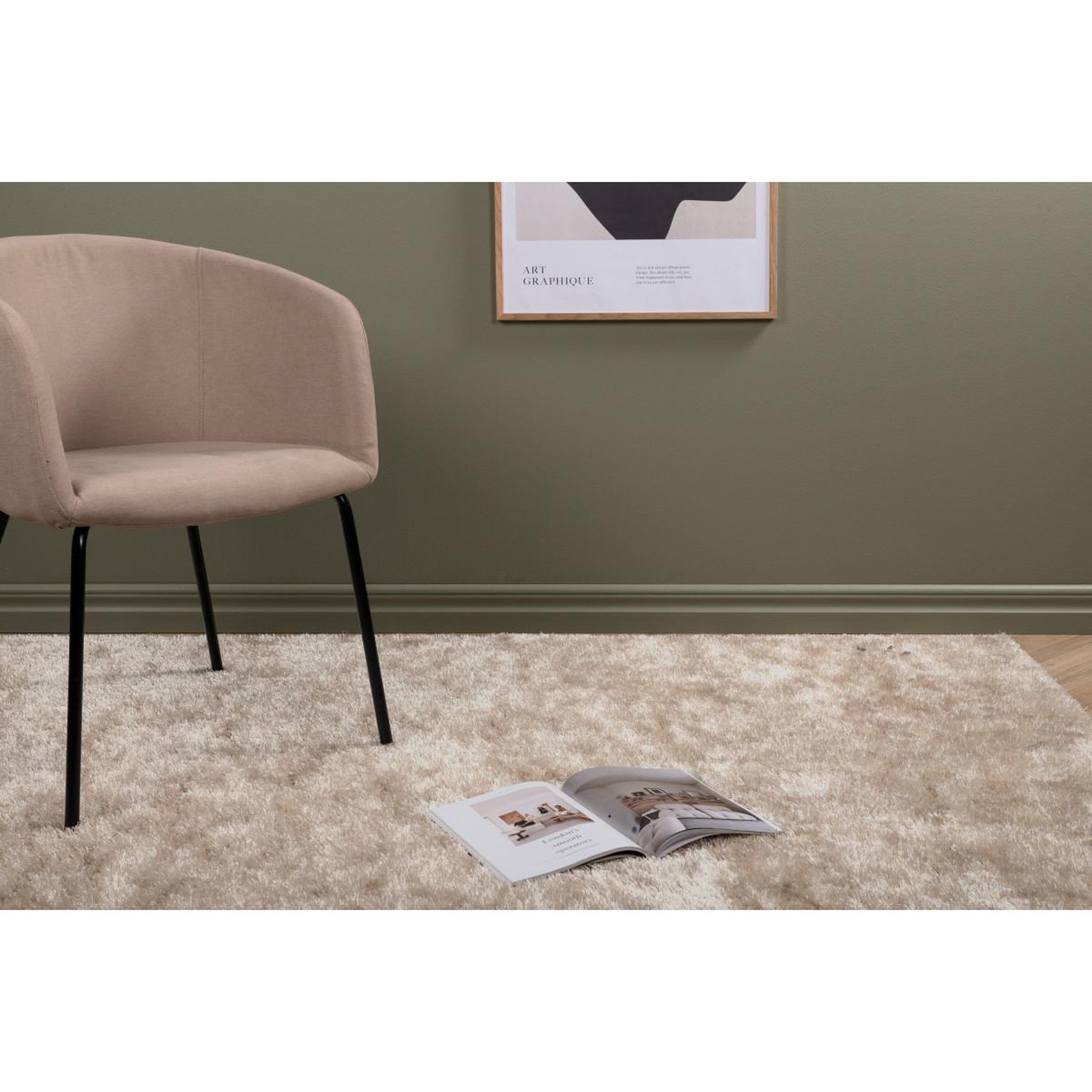 Voir la diapositive 3 : Paris Prix Tapis déco  mattis  160x230cm beige