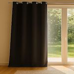 Les Ateliers du Linge Rideau 100%polyester 225g isolant. Coloris disponibles : Blanc, Rouge, Marron, Gris, Beige