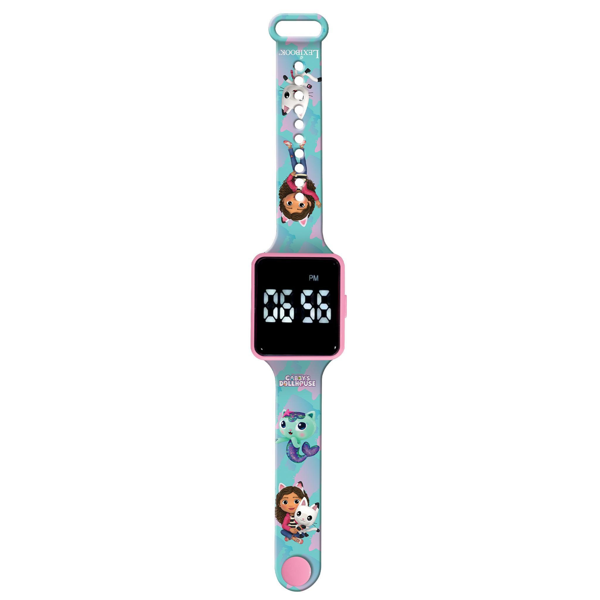 Voir la diapositive 2 : Lexibook Montre digitale LED Gabby et la maison Magique
