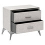 Voir la diapositive 2 : FIVE Commode 2 Tiroirs Paniers  Granite  64cm Gris