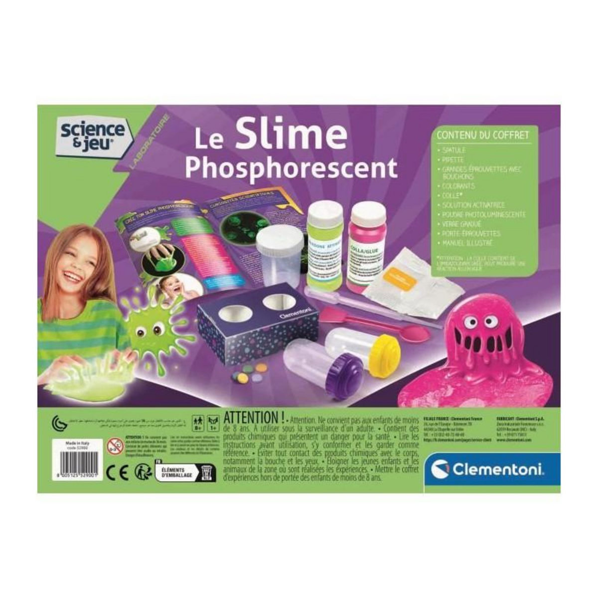 CLEMENTONI Jouet d'éveil Clementoni limo fosforescente