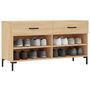 Voir la diapositive 3 : VIDAXL Banc a chaussures chene sonoma 102x35x55 cm bois d'ingenierie