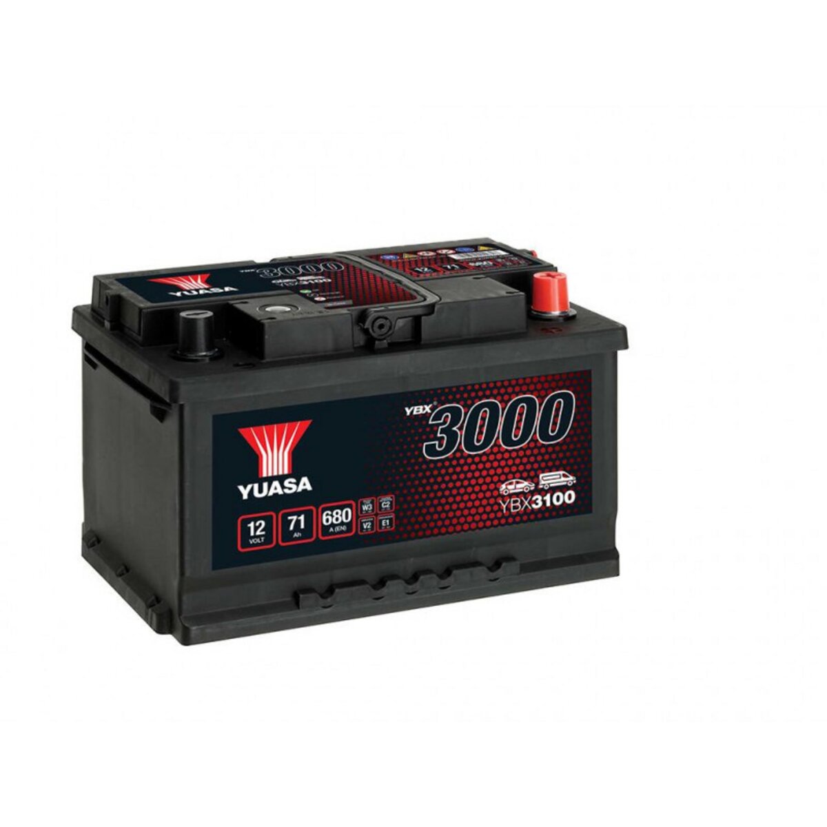 YUASA Batterie Yuasa SMF YBX3100 12V 71ah 650A