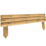 Bordure à planter demi - rondin - Pin traité traité autoclave
