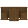 Voir la diapositive 4 : VIDAXL Set de balcon 2 places marron miel bois de pin massif