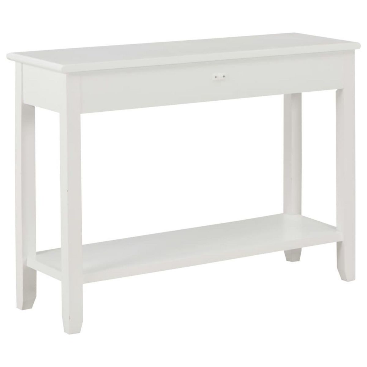 VIDAXL Table console Blanc 110x35x80 cm Bois