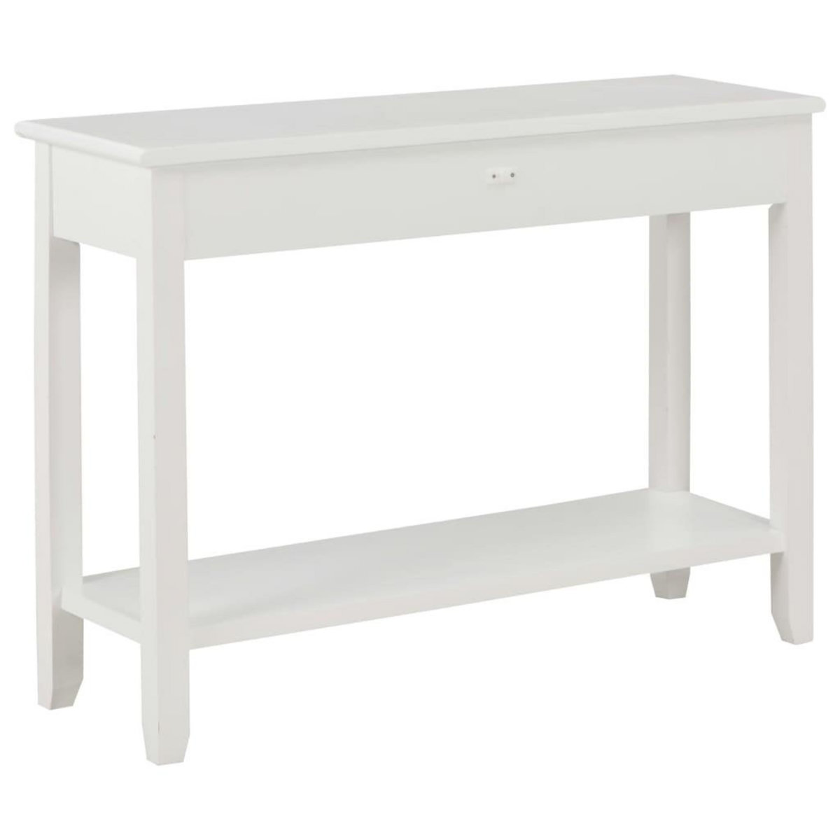 VIDAXL Table console Blanc 110x35x80 cm Bois