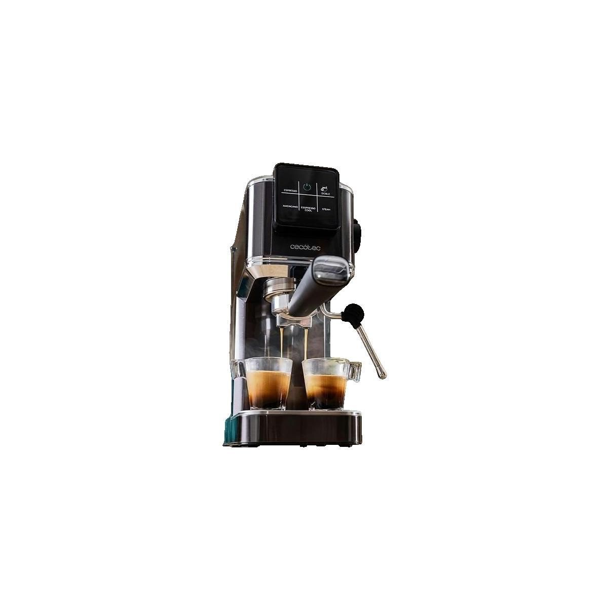 CECOTEC Cafetière Expresso manuelle Cecotec Cafelizzia ColdBrew 20 bars écran tactile moderne en acier