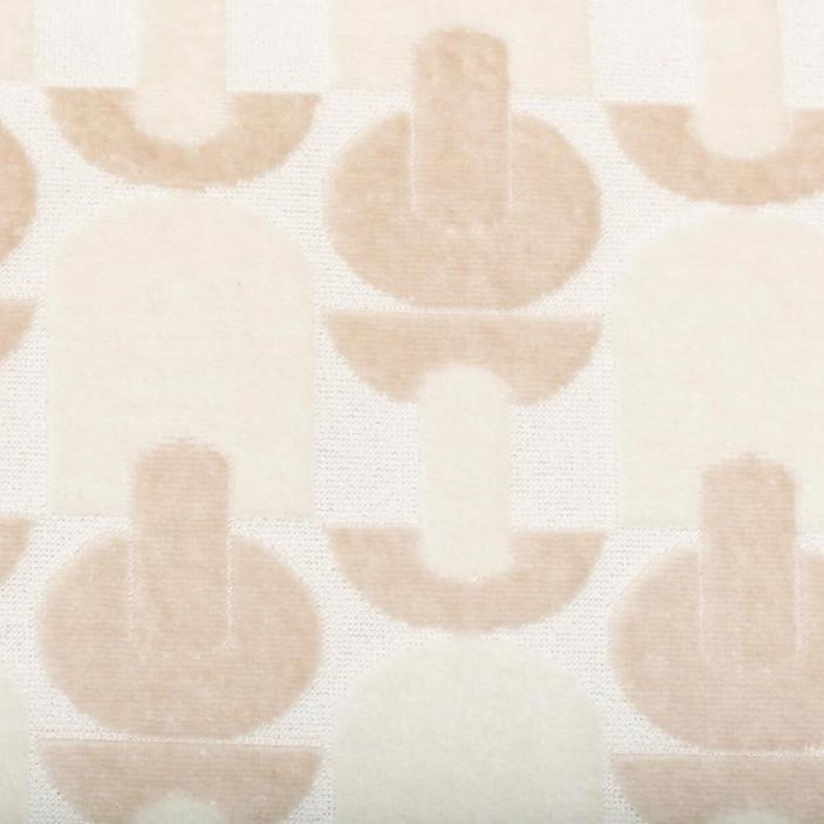 ATMOSPHERA Coussin Jacquard en Velours  Luna  35x75cm Beige Lin