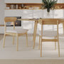 Voir la diapositive 5 : Rendez vous déco Table et chaises en bois clair 6 personnes-Eddy