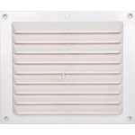 CENTRALE BRICO Grille d'aération abs naturel, L.14.6 x l.17.5 cm