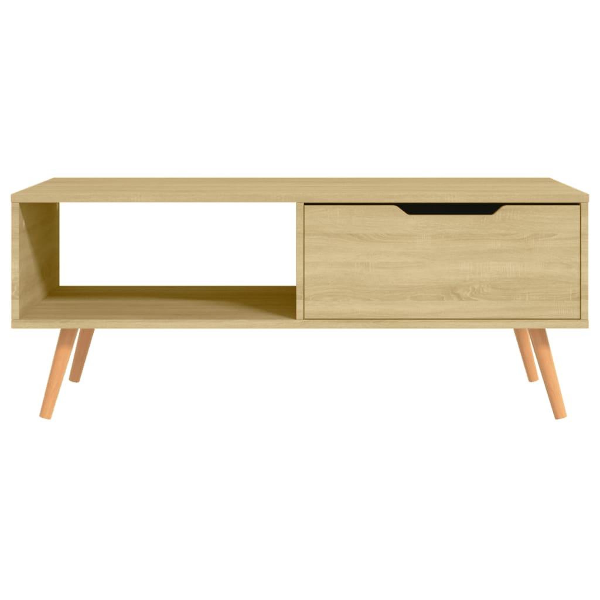 Voir la diapositive 3 : VIDAXL Table basse Chene Sonoma 100x49,5x43 cm Bois d'ingenierie