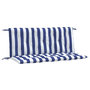 Voir la diapositive 2 : VIDAXL Coussins de banc de jardin lot de 2 rayures bleues et blanches