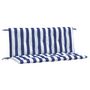 Voir la diapositive 2 : VIDAXL Coussins de banc de jardin lot de 2 rayures bleues et blanches