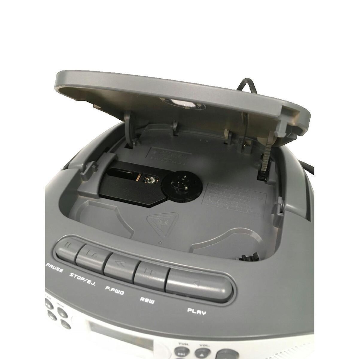 REFLEX Radio Reflexion RCR2260 avec lecteur CD, cassette et tuner FM stéréo gris/blanc