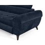 Voir la diapositive 5 : LISA DESIGN Marlo - canapé d'angle gauche 5 places convertible avec coffre et têtières en velours texturé