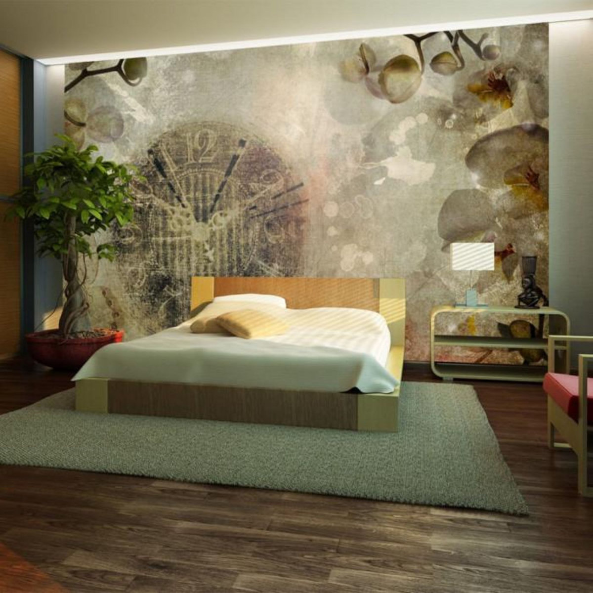 Paris Prix Papier Peint  Horloge Vintage II  450x270cm