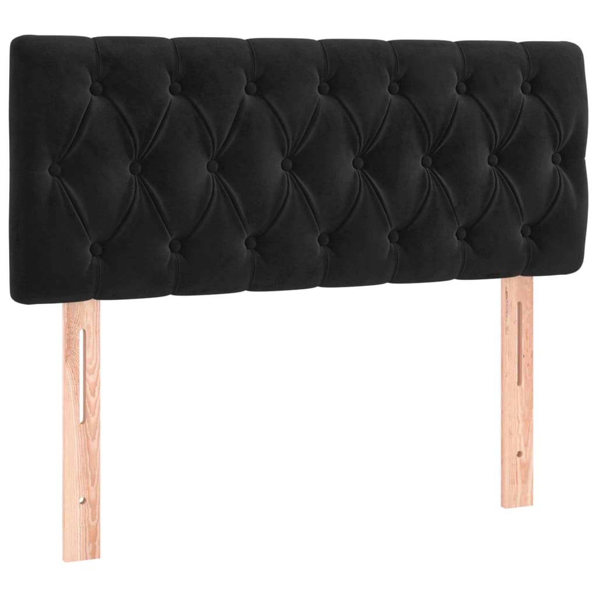 Voir la diapositive 2 : VIDAXL Tete de lit Noir 90x7x78/88 cm Velours
